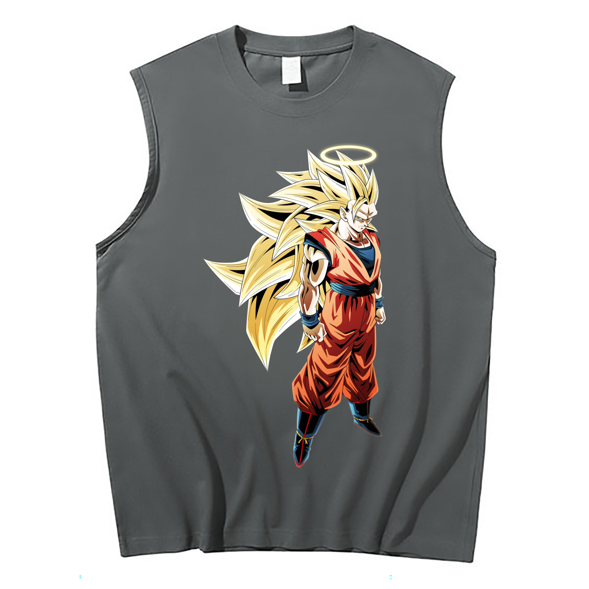（画像用） ドラゴンボール 孫悟空（そん ごくう）Son Goku カカロット DRAGON BALL Kakarotto コットン100％タンクトップ（フロントプリント）